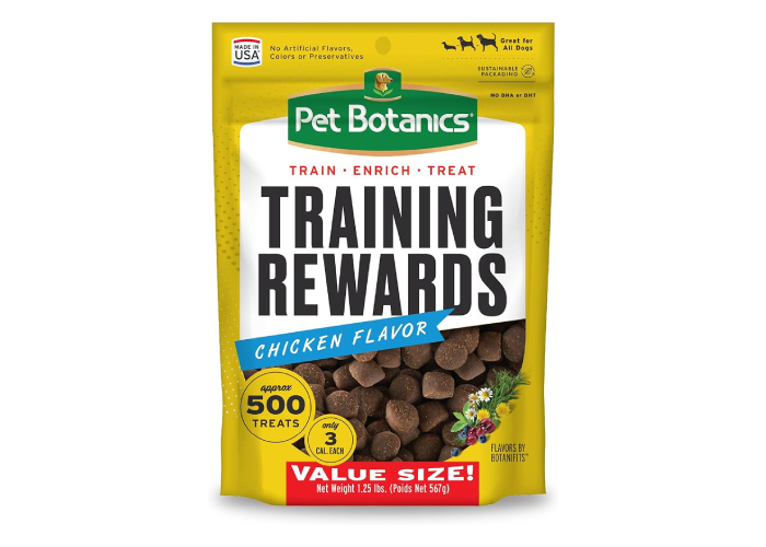 Pet Botanics 20 oz. Pouch Training Reward Soft & Chewy, Chicken Flavor, with 500 Treats Per Bag, The Choice of Top Trainers