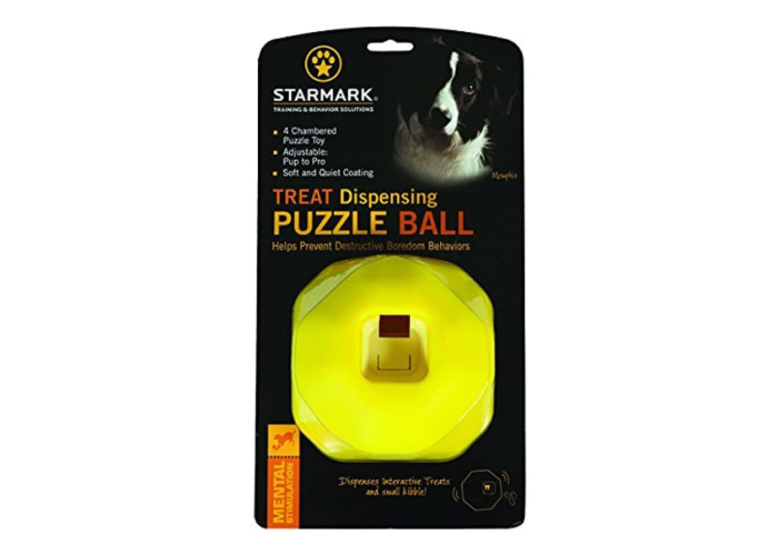 Starmark Treat Dispensing Puzzle Ball Dog Toy